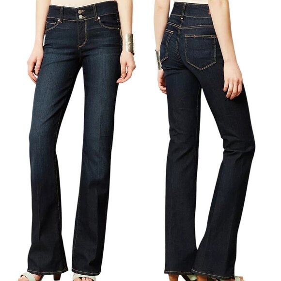 PAIGE Women's Hidden Hills High Rise Bootcut Jeans - Size 27 Petite - Picture 1 of 14